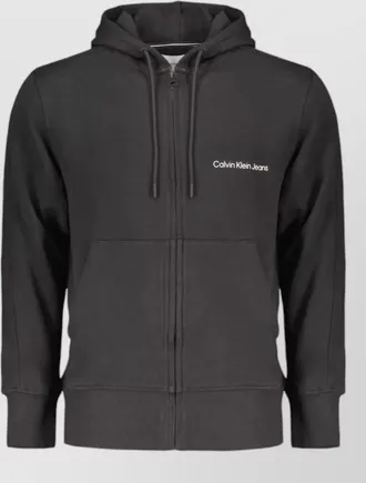 Calvin Klein cotton zip-up hooded jacket
