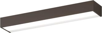 Top-Light Applique classica top light bios 1213 55 led switch 2640lm alluminio illuminazione modulo integrato, finitura metallo marrone