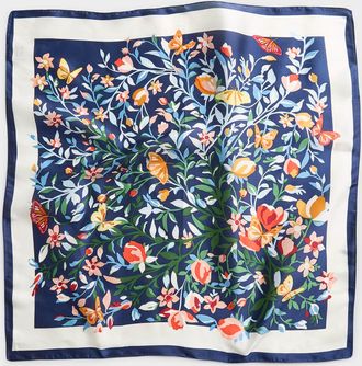 Simons Womens Butterfly passion square scarf