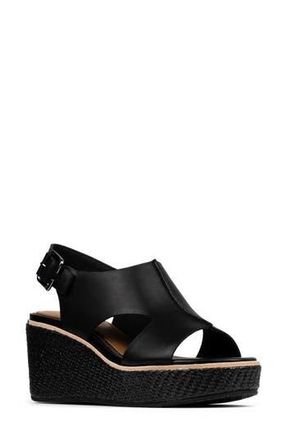 Donald J Pliner Aree Wedge Sandal in Black at Nordstrom Rack, Size 9