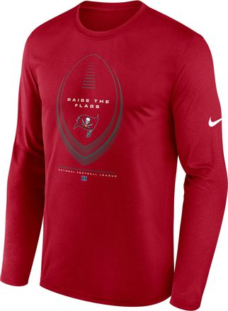 Nike Tampa Bay Buccaneers Legend Icon Nike Mens Dri-FIT NFL Long-Sleeve T-Shirt in Red | NKHT6DL8B-NDB