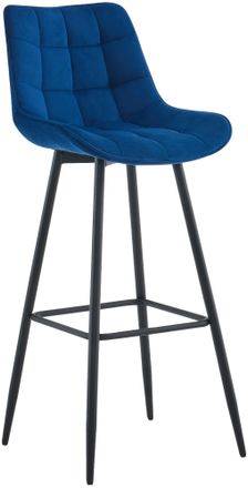 Clp Clp - Taburete De Bar Dartford Azul Terciopelo