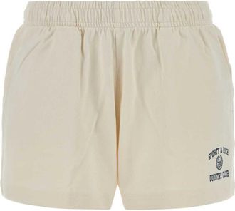Sporty & Rich Off White Cotton Short