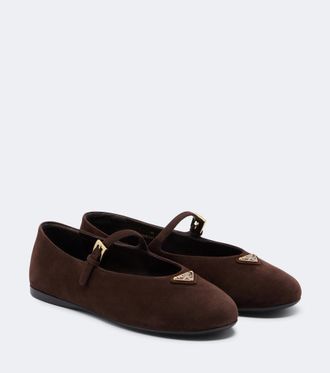 Prada Bailarinas Mary Jane de ante