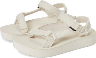 Teva Midform Universal Sandals WomensIvory Adjustable Strap Platform ZOGG1457