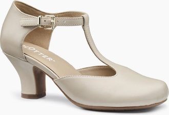 Hotter Womens Tempo Womens Wide Fit Court Shoes - Tan - Size: 7.5