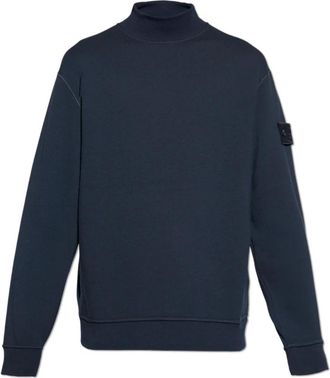 Stone Island Sweatshirts & Hoodies - Heren - Sweatshirts - Blauw - XL - Katoen - Hoodies & sweatvesten