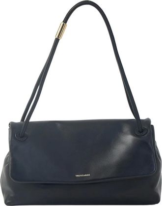 Trussardi Schoudertas Clutch - Dames - Schoudertassen - Zwart - ONE Size - Leer - Tassen