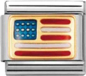 Nomination Holiday Composable Classic Links In American Flag