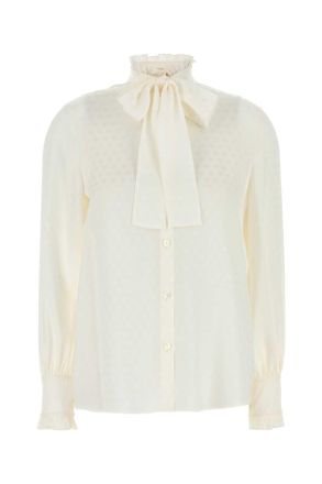 Valentino Garavani White Silk Shirt