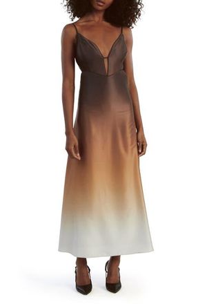 Bardot Karlotta Slipdress in Brown Ombre at Nordstrom, Size 10
