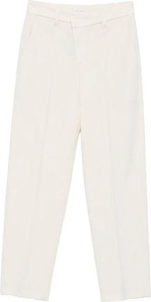 Brunello Cucinelli Pantalon - Dames - Straight fit broeken - Beige - M - Broeken