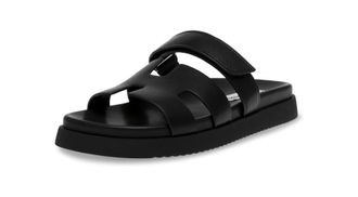Steve Madden Mayven Womens Slide - Black Leather