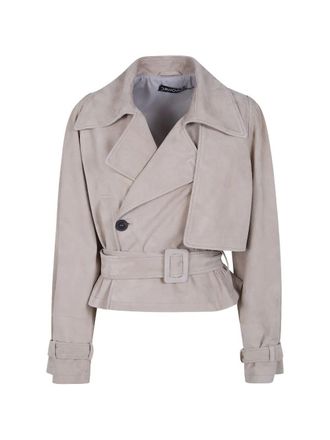 DRHOPE Suede Mini Trench