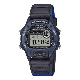 Casio Mens Digital Illuminator Watch with Black and Blue Strap - W-220HF-2AVCF