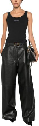Dolce & Gabbana Black Round Neck Top