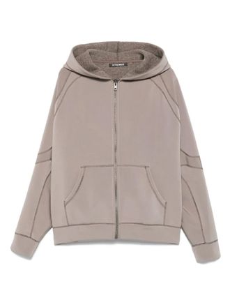 Ottolinger contrast-stitch hooded jacket - women - Polyester/Virgin Wool/Polycarbonite/Elastane - S - Neutrals
