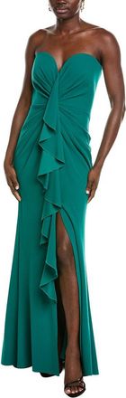Tadashi Shoji Solid Maxi Dress