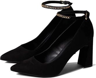 Marc Fisher Womens Marc Fisher Barns2 Pumps M Black Pointed Toe Block Heel HTAT155
