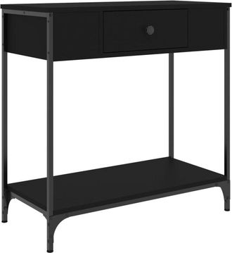 vidaXL Console Table Black 75x34.5x75 cm Engineered Wood vidaXL
