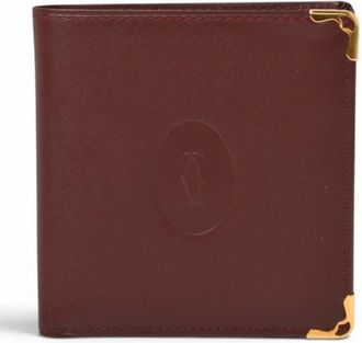 Cartier Bordeaux Leather Wallet (Bi-Fold) (Pre-Owned)