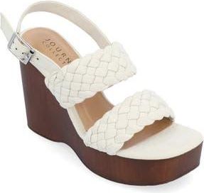 Journee Collection Ayvee Wedge Sandal at Nordstrom Rack, Size 8.5