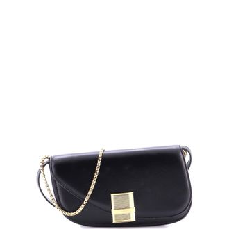 Ferragamo Fiamma Chain Crossbody Bag Leather XS