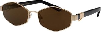 Marc Jacobs Stijlvolle zonnebril voor zonnige dagen - Dames - Zonnebrillen - Geel - 55 MM - Accessoires