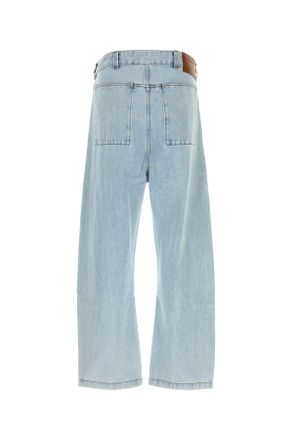 Entire studios Mens Black Denim Gem Jeans Oldblue Exterior: Cotton