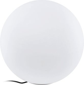 Loops IP65 Outdoor Garden Ball Light White Plastic 1 x 40W E27 Bulb 500mm Globe