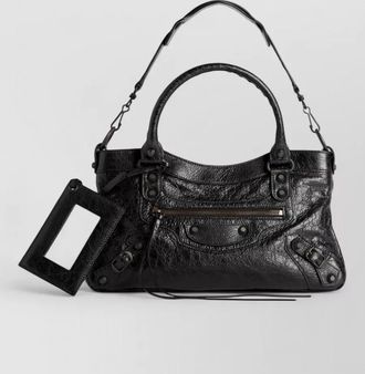 Balenciaga shoulder bag silk nylon top handles strap