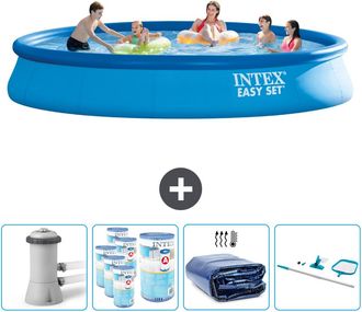 Intex Piscina Easy Set Redonda - 457x84 Cm - 7-piezas Scb90