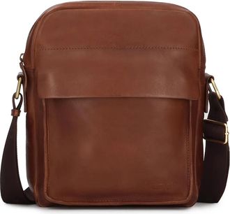 Kazar Fabiann Schoudertas - Heren - Schoudertassen - Bruin - ONE Size - Leer - Tassen