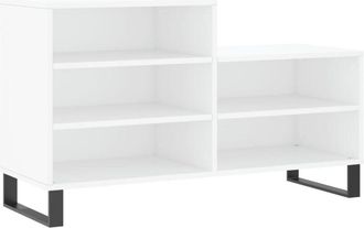 vidaXL Vidaxl - Mueble Zapatero Madera Contrachapada Blanco 102x36x60 Cm