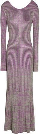 8 by YOOX VISCOSE BLEND RIB KNIT MAXI DRESS