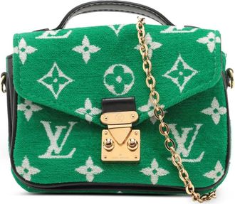 Louis Vuitton Borsa a tracolla Micro Metis in velluto jacquard con monogramma 2021-2025 - Verde