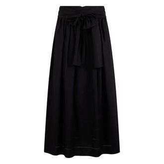 Fabiana Filippi Midi Skirts, female, Black, Size: 2XS High-waist Long Skirt