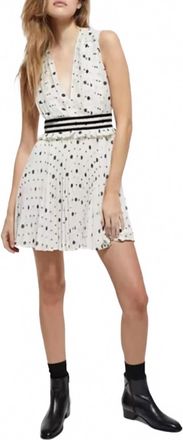 The Kooples Womens Polka Dots Dress In Black/white