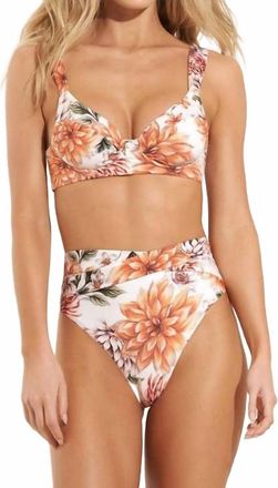 Maaji Cottage Garden Underwire Bikini Top In White