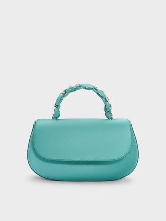 Charles & Keith Eilian Braided Top Handle Bag