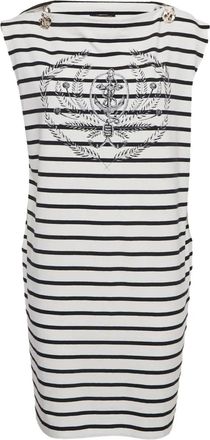 Louis Vuitton Jurk met nautische streep - Wit
