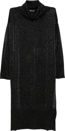 N.Peal roll-neck dress - Black