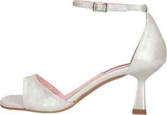 Notre-V Schoenen, Dames, Wit, 40 EU, Linnen, 2655Sp Sandalen