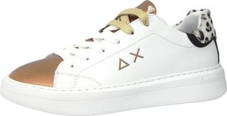 Sun 68 Leren Sneakers - Dames - Sneakers - Wit - 36 EU - Leer - Schoenen
