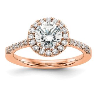 Diamond2Deal 14k Gold Lab Grown Diamond Wedding Band Ring 0.33Ct Clarity- VS Color- G-H