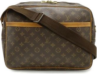 Louis Vuitton Pre-owned Monogram Shoulder Bag Reporter GM - Dames - Vintage Schoudertas - Bruin - ONE Size - Vintage