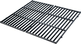 Clp Set De Parillas De Hierro Fundido Negro 44,5x26 Cm