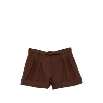 Saint Laurent Short Shorts - male - Saint Laurent - Short Shorts - Brown - L - Shorts