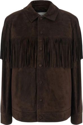 Frame Denim Suede Rodeo Jacket - Dames - Leren en Su&egrave;de Jassen - Bruin - M - Leer - Jassen