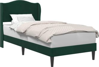 vidaXL Estructura De Cama Verde Oscuro 100 X 200 Cm Terciopelo Vidaxl